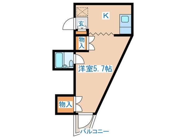 ブランドール八幡Ⅱの物件間取画像